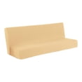 thumbnail image 1 of Housse de Siège de Sofa, Furenl Housse de Sofa Pliable Housse de Futon Uni Tissu Extensible en Polyester Housse Complète, 1X Housse de Sofa, 1 of 8