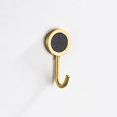 thumbnail image 2 of Clearance! beishanbush Coat Hook Wall Mounted Round Robe Hook Brushed Gold Towel Hook Heavy Duty Coat Rack for Bathroom Entryway Kitchen Living Room Non Hole Installation One Size Multi-Color, 2 of 9