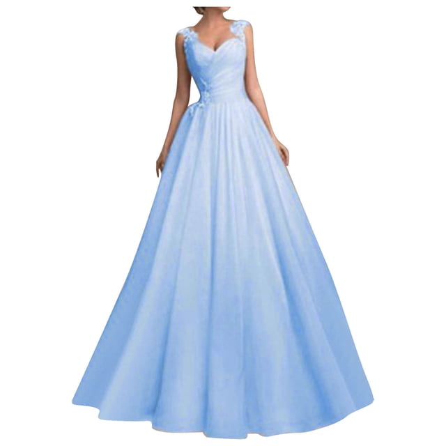 Jusqu'à 65 % de Réduction! Robes de Mode d'Été pour Femmes 2024 Grande Taille Sans Manches en Dentelle avec Bretelles Tube Top en Gaze Robe Longue Rétractable
