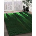 thumbnail image 3 of Ahgly Company Machine Washable Indoor Rectangle Transitional Green Area Rugs, 8' x 10', 3 of 7
