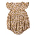 thumbnail image 1 of Gupgi 0-24 M Baby Girl Summer Romper Floral Ruffle Sleeve Jumpsuit, 1 of 5