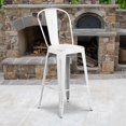 thumbnail image 2 of Bowery Hill 30" Contemporary Metal Bar Stool in Distressed White, 2 of 7