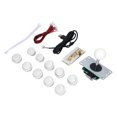 thumbnail image 3 of Pièces de Kit de Bricolage pour Jeu d'Arcade, Joystick à 8 Voies à Grand Application, Joystick d'Arcade Kit de Bricolage au Design Compact pour Jeu PC pour MAME pour Bâton de Combat Vert,Bleu,Rouge,Blanc,Jaune,Noir,Mixte, 3 of 8