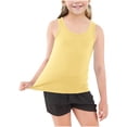 thumbnail image 1 of Culottes pour Femmes Filles Débardeur, Doux Col Rond Sans Manches Maillot de Corps Athlétique pour Enfant 2 Ans Jaune, 1 of 6