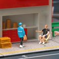 thumbnail image 4 of 1:64 People Figures Mini Deliveryman for Scenery Landscape 1/64 Hand Decoration Layout Style A, 4 of 8