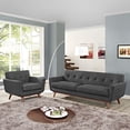 thumbnail image 1 of Modway Engage Armchair and Sofa Set of 2 in Gray, 1 of 6