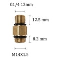 thumbnail image 3 of 1/4"High Pressure Car Washer Adapter Foam Nozzle for Washing Machine, 3 of 5