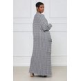 thumbnail image 2 of Womens Long Sleeve Pullover Sweater Solid Fall Winter Casual Knit Wrap Cardigan, 2 of 5