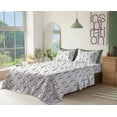 thumbnail image 2 of RUVANTI Draps 100 % Coton – Parure de Lit en Percale pour Lit Simple, Motif Floral Rafraîchissant et Respirant, Résistants et d'Une Douceur et d'Un Confort Exceptionnels, Bonnet de 40 cm, Ensemble 3 Pcs, Motif Pissenlit., 2 of 8