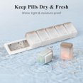 thumbnail image 4 of Weekly Pill Organizer Magnetic Removable Pill Box Day Time a Day Large Pill Case Travel Week Once Daily Medication Dispenser Medicine Container Holder for Supplement Vitamin Blac, 4 of 6