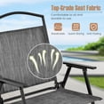 thumbnail image 4 of Gymax Dining Set for 4 Folding Chairs & Dining Table Set w/ Umbrella Hole Patio, 4 of 5