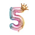 thumbnail image 2 of Party Balloon with Gradient Color Birthday Party gradient balloon; number gradient Decor Aluminum Foil Balloon 32 Inch, Number 5, 2 of 8