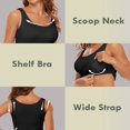 thumbnail image 4 of CHOK Camisoles à Soutien-Gorge Intégré pour Femmes, Bretelles Spaghetti Ajustables, Débardeur Sans Manches, Hauts d'Été, 4 of 6