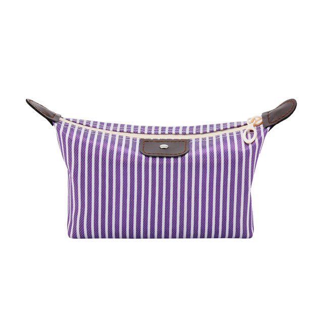 FAROOT Women Waterproof Makeup Bag, Classic Striped Cosmetic Organizer Multifunctional Pouch