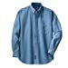 thumbnail image 2 of Port & Company Long Sleeve Denim Shirt, Faded Blue XL, 2 of 2