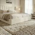 thumbnail image 2 of Velets King Bed Frame with Hydraulic Lift Storage, Upholstered Platform Bed, Tufted Headboard, Wood Slats, No Box Spring Needed, 2 of 12