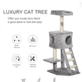 thumbnail image 4 of PawHut 47" Cat Tree Tower with Condo, Ladder, Scratching Posts, Ball, 4 of 10