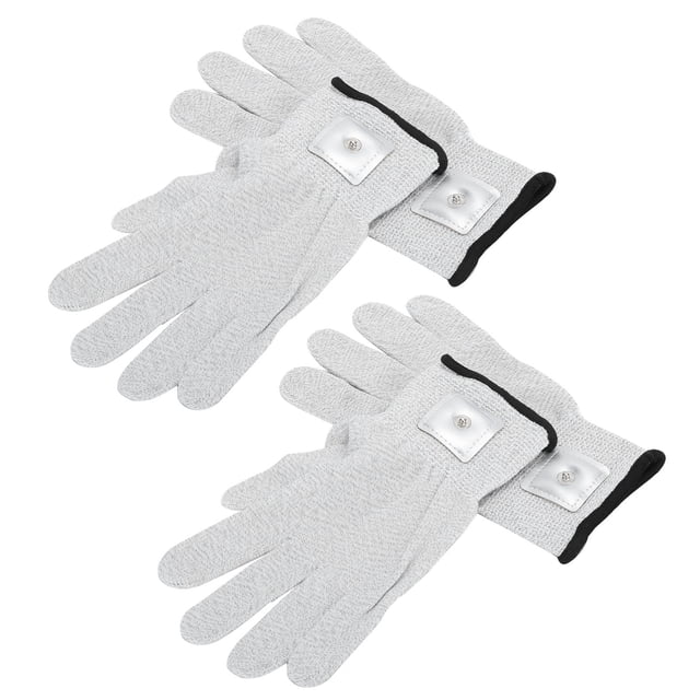 Gant Électrode, Gant Électrode Respirant Absorbant Conducteur Polyvalent Améliore la Circulation Sanguine pour Machine TENS