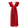 thumbnail image 4 of Ketyyh-chn99 Robe Femme Robe de Mariage Robe Maxi Soirée Élégante Robes Formelles Robe de Soirée pour Invitée de Mariage Rouge, TG, 4 of 5