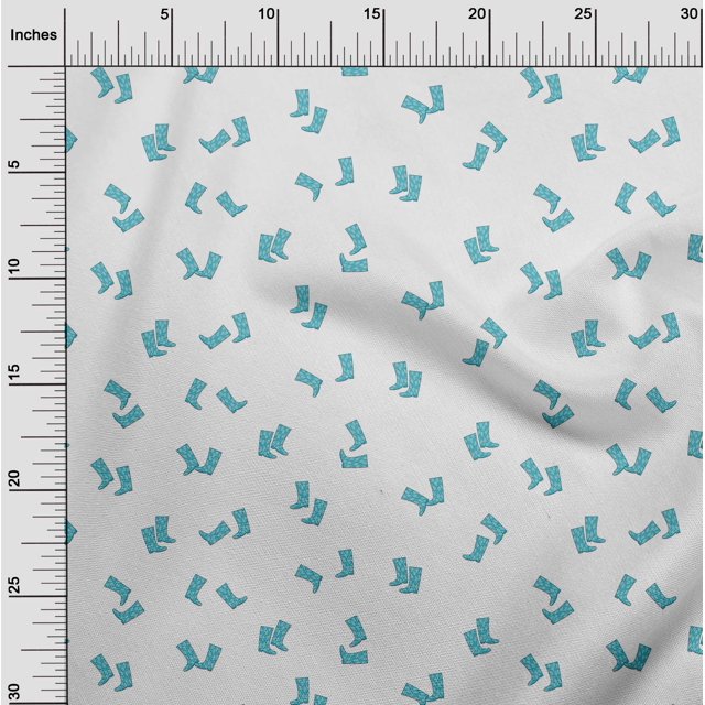 oneOone Viscose Jersey Fabric Boots Fashion Print Fabric BTY 60 Inch Wide