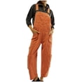 thumbnail image 1 of FAIWAD Denim Overalls Jumpsuits pour Femmes Combinaison Ample à Bretelles Ajustables à Bavette à Jambes Larges avec Poches, 1 of 7