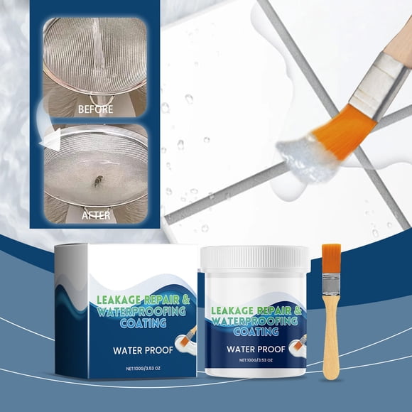 cpengpj Clearance Water Proof Coating Roof Wall Asphalt Polyurethane Roof Water Proof And Leak Proof Adhesive Liquid Roll Material Exterior Wall Sealant 100ml