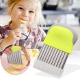 thumbnail image 1 of Oleegame 1PC Potato Fry Cutter Cutter With Protective Case Multifunctional Ripple Cutter For Cutting Cutter For Children For Chips Fruit Vegetables And Butter Green, 1 of 9