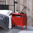 thumbnail image 4 of Picket House Furnishings Gemma Metal Nightstand with USB Port in Red, 4 of 12