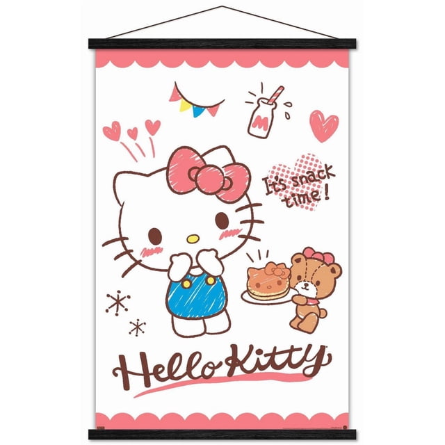 Hello Kitty: 25 Snack Time - Kitty Pancakes Wall Poster, 22.375" x 34" Framed