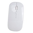 thumbnail image 1 of Wireless 2.4G Ultra-thin Silent Portable and Sleek Mice Rechargeable 10m/33ft Wireless Transmission (White), 1 of 7