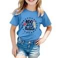 thumbnail image 4 of TZEWGL T-Shirts pour Enfants Imprimé Dessin Animé Col Rond Ample Manches Courtes Vêtements pour Filles Garçons Taille 6-7T, 4 of 4