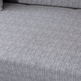 thumbnail image 3 of CHOK 2024 Futon Slipcover Armless Sofa Covers Stretch Sofa Bed Slipcover Protector Elastic (Light Gray Animal), 3 of 8