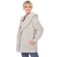 thumbnail image 2 of White Mark Cardigan à Capuchon en Peluche pour Femmes avec Poches, 2 of 6