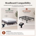 thumbnail image 4 of Leo & Lacey Modern Solid Hardwood Full Panel Headboard in Walnut, 4 of 4