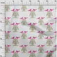 thumbnail image 2 of oneOone Cotton Cambric Fabric Bird & Tree Block Printed Fabric 1 Yard 56 Inch Wide, 2 of 4