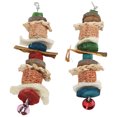thumbnail image 1 of Chewing Toy Bird Biting Toy Bird Chewing Toy Natural Hanging  Cage Bite Toy For Small To Medium Sized Birds, 1 of 8