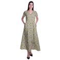 thumbnail image 1 of Moomaya Robe Longue Maxi pour Femmes à Manches Courtes, Robe Formelle/décontractée avec Poches P-TTG, 1 of 6