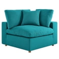 thumbnail image 4 of Modway Commix 2 Piece Down Filled Overstuffed Sectional Sofa Set in Teal, 4 of 6