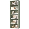 thumbnail image 1 of Homfa 6 Tier Tall Bookshelf and Bookcase, Wooden Bookcase Display Shelf for Living Room Home Office Library Storage, Green, 1 of 8