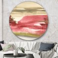 thumbnail image 3 of Designart 'Red Rock I' Traditional Metal Circle Wall Art, 3 of 3