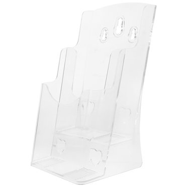 SHISUYAN Porte-Dossiers Transparent Support de Circulaires Support Mural de Bureau Porte-Brochures Porte-Pamphlets