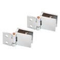 thumbnail image 1 of 2 Pcs Silver Bathroom Shower Glass Door Hinges Cabinet Hardware Clamp Hinge Set, 1 of 7