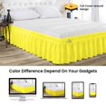 thumbnail image 2 of SGI Bedding 18 Inch Wrap Around Bed Skirt | Microfiber Bed Skirt | Fade Resistant, Wrinkle Free, Anti-static, Decorative, Extra Storage Space, Clutter-Free | California King, Yellow, 2 of 6