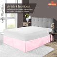 thumbnail image 3 of SGI Bedding 21 Inch Pleated Bed Skirt | Microfiber Bed Skirt | Fade Resistant, Wrinkle Free, Anti-static, Decorative, Extra Storage Space, Clutter-Free | King, Pink, 3 of 6