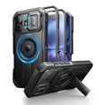 thumbnail image 2 of Dexnor for iPhone 16 Case with Slide Camera Cover & Adjustable Kickstand & Built-in Screen Protector,Compatible with MagSafe Shockproof Bumper Cases Heavy-Duty Magnetic Protective Cover, Black, 2 of 8