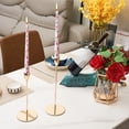 thumbnail image 4 of Floral Printed Long Taper Candles for Romantic Wedding, Unscented Candlelight Dinner Decor, Table Setting Accessories (2-Pack), 4 of 6