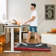 thumbnail image 2 of Costway Tapis Roulant Pliant 2-en-1 2,25 Hp Machine de Jogging avec Double Écran DEL Rouge, 2 of 9