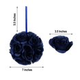 thumbnail image 3 of CHOK 2 Pack | 7” Mauve Flower Ball Silk Rose Pomander Kissing Ball, 3 of 11