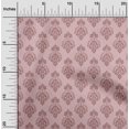 thumbnail image 2 of oneOone Polyester Spandex Dusty Pink Fabric Mandala Craft Projects Decor Fabric Printed By The Yard 56 Inch Wide, 2 of 5