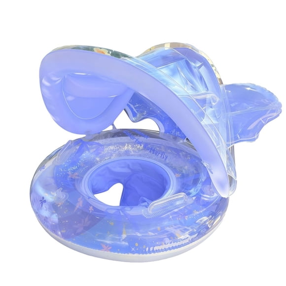 TIELUTT Pare-Soleil pour Enfants pour Garçons et Filles Anneau de Siège à Paillettes avec Poignées Anneau de Siège pour Bébé Chandail de Bain pour Bébés Articles de Plage Transat de Porte pour Bébés Flotteur de Piscine pour Tout-Petits Piscine pour Bébé avec Glissade